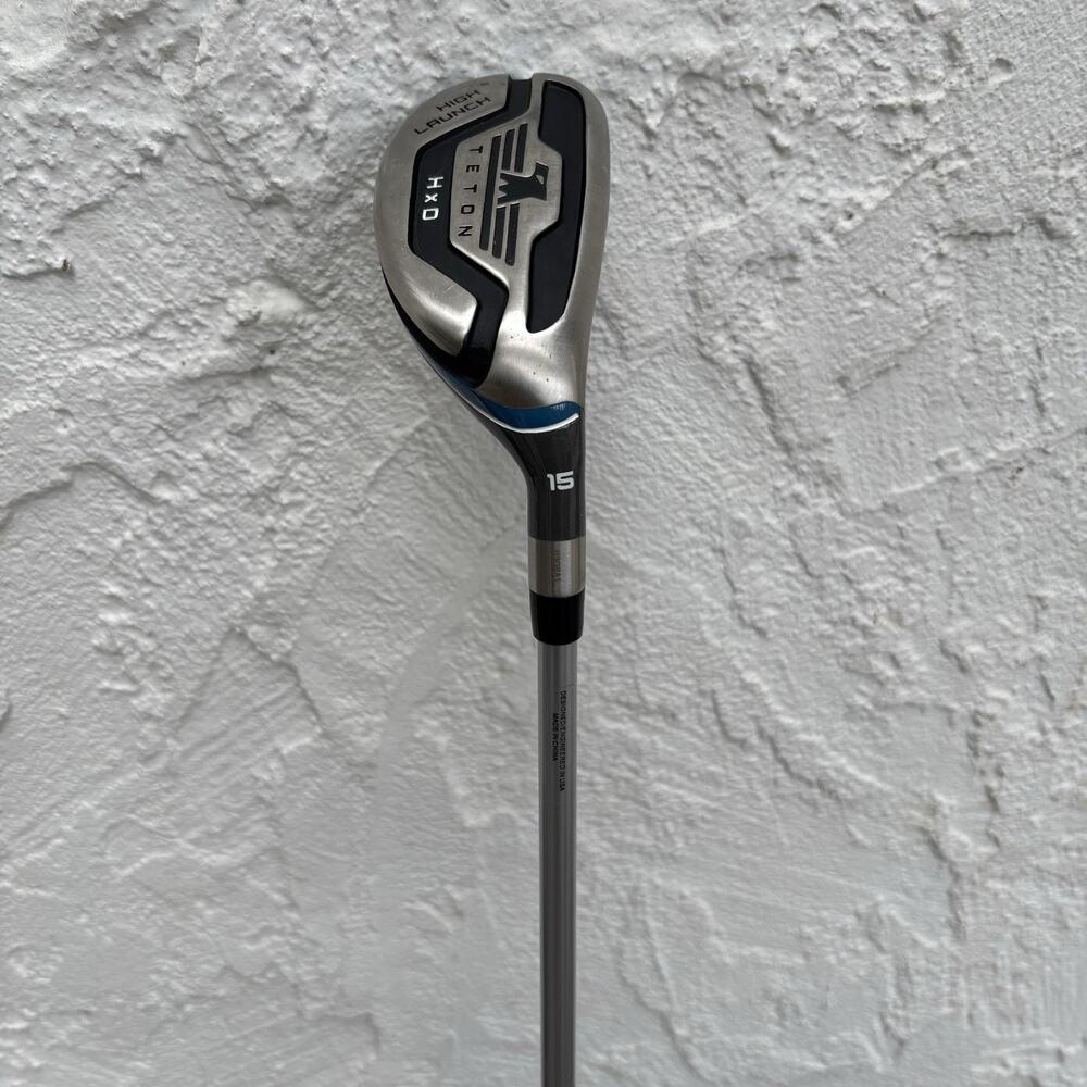 Teton HxD 15º High Launch Hybrid Golf Club 80g Graphite Regular Flex RH